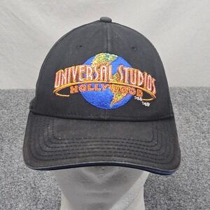 Universal Studios Hollywood Dad Hat Adjustable Black Embroidered Vintage 90s Y2K